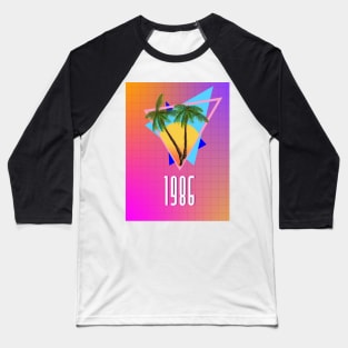 1986 tropical paradise Baseball T-Shirt